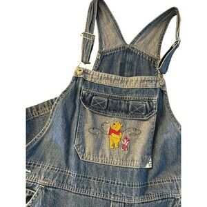Disney Blue Denim Overalls with Winnie the Pooh